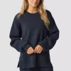 ICANIWILL  Soft Knit Oversized Crewneck Navy