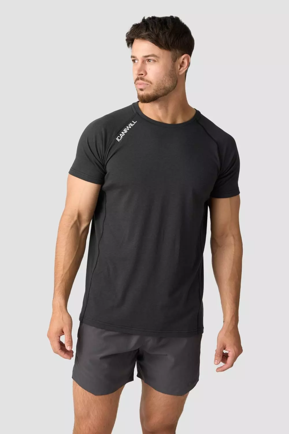 ICANIWILL  Tri-Blend Clean Tee M Black