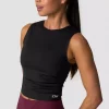 ICANIWILL  Nimble Cropped Tank Top W Black