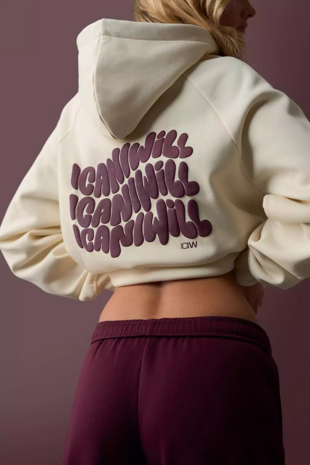 ICANIWILL  Everyday Hoodie Print W Cream