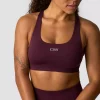 ICANIWILL Smooth Seamless Sports Bra Dark Mahogny