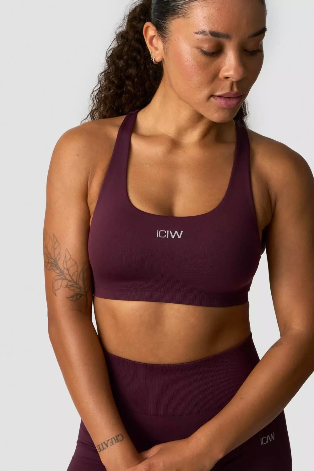 ICANIWILL Smooth Seamless Sports Bra Dark Mahogny