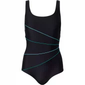 Lykke R  Badedragt M/Lavt Ben, U-Ryg Og Foer