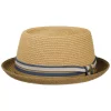 Stetson  Licano Toyo Straw Summer Pork Pie Hat Brun