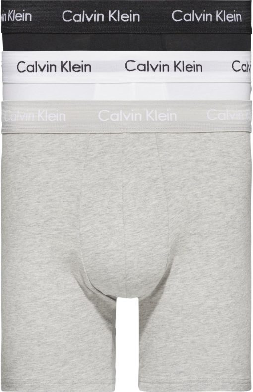 Calvin Klein 3PK BOXER BRIEF, sort, hvit, grå