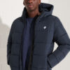 Superdry HOODED SPORTS PUFFER - Eclipse Navy