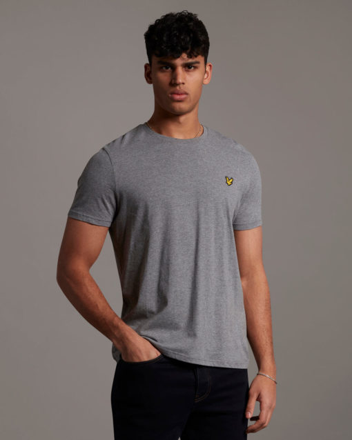 Lyle&Scott Plain T-shirt - Mid Grey Marl