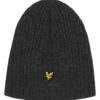 Lyle&Scott Knitted Ribbed Beanie Mid Grey Marl