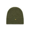 Lyle&Scott Knitted Ribbed Beanie Olive