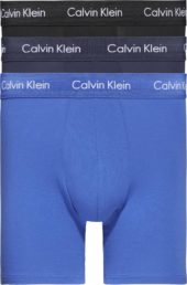 Calvin Klein 3pk. Boxer Brief Sort/Blå/Marine