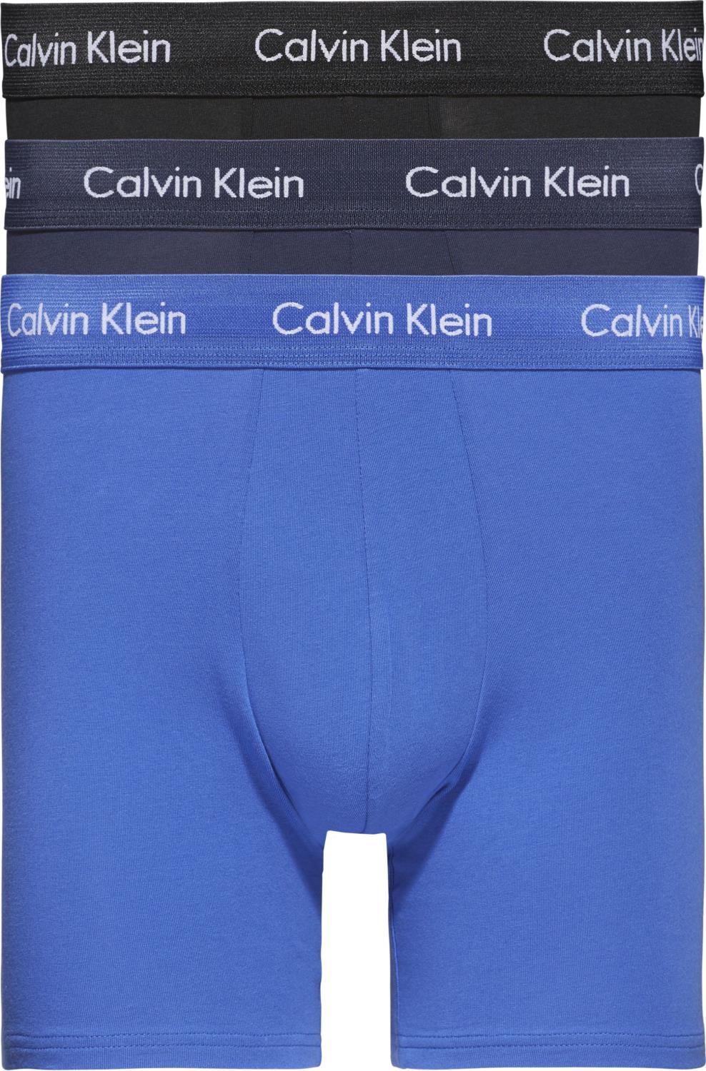 Calvin Klein 3pk. Boxer Brief Sort/Blå/Marine