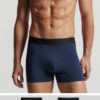 Superdry BOXER OFFSET DOUBLE PACK - Black/Navy