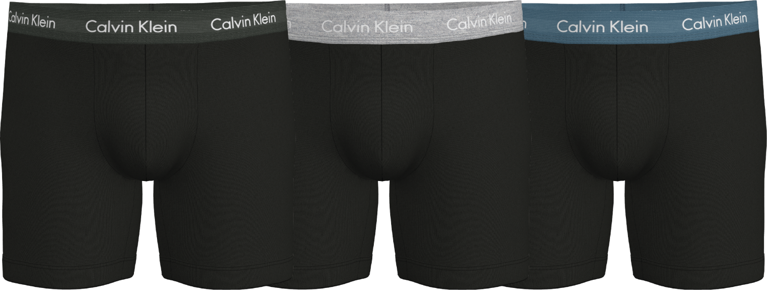 Calvin Klein BOXER BRIEF 3PK B-GREY ELEMENT/GREY H/TAPESTRY TEAL