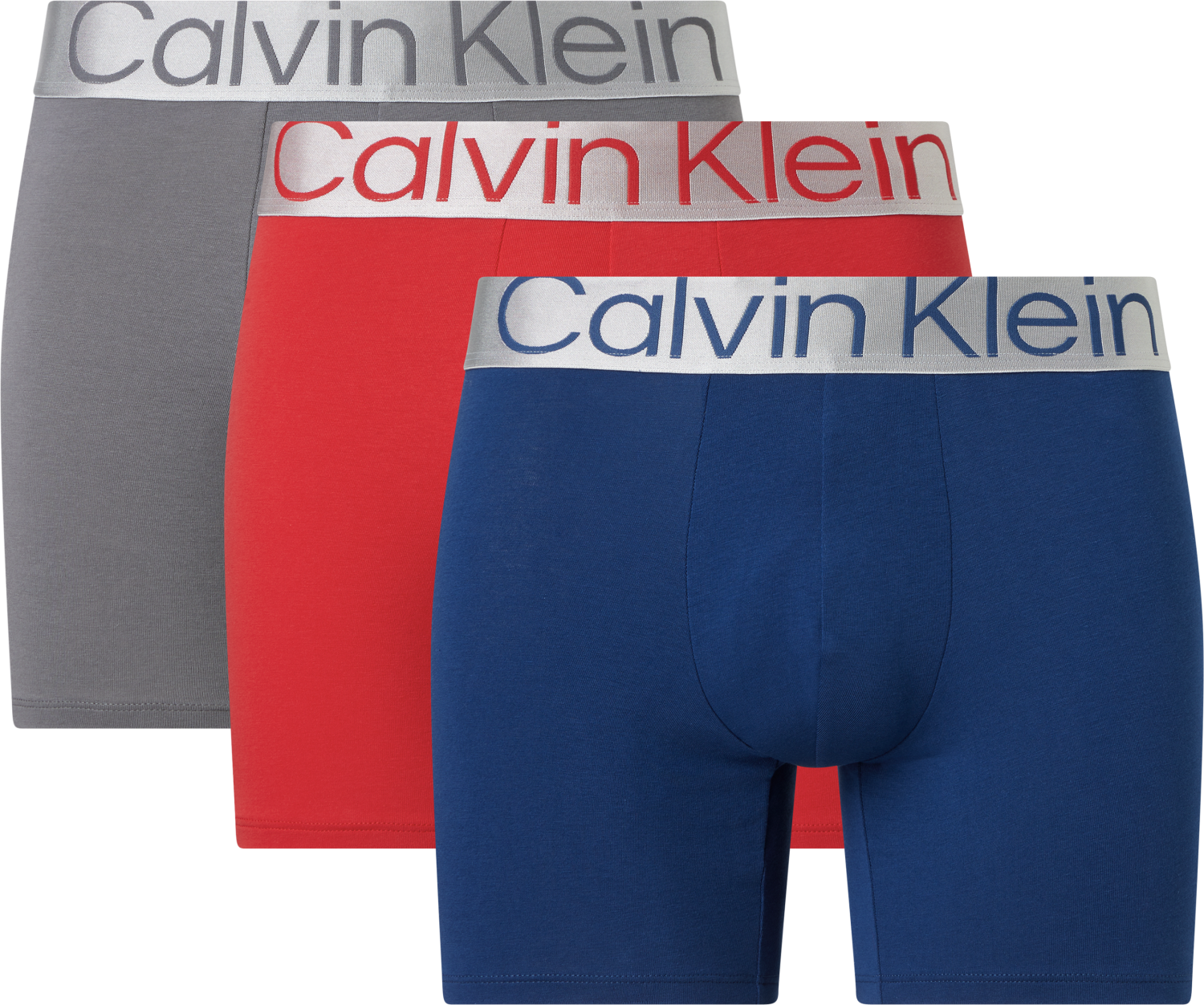 Calvin Klein BOXER BRIEF 3PK GREY SKY/BERRY SANGRIA/LAKE CREST