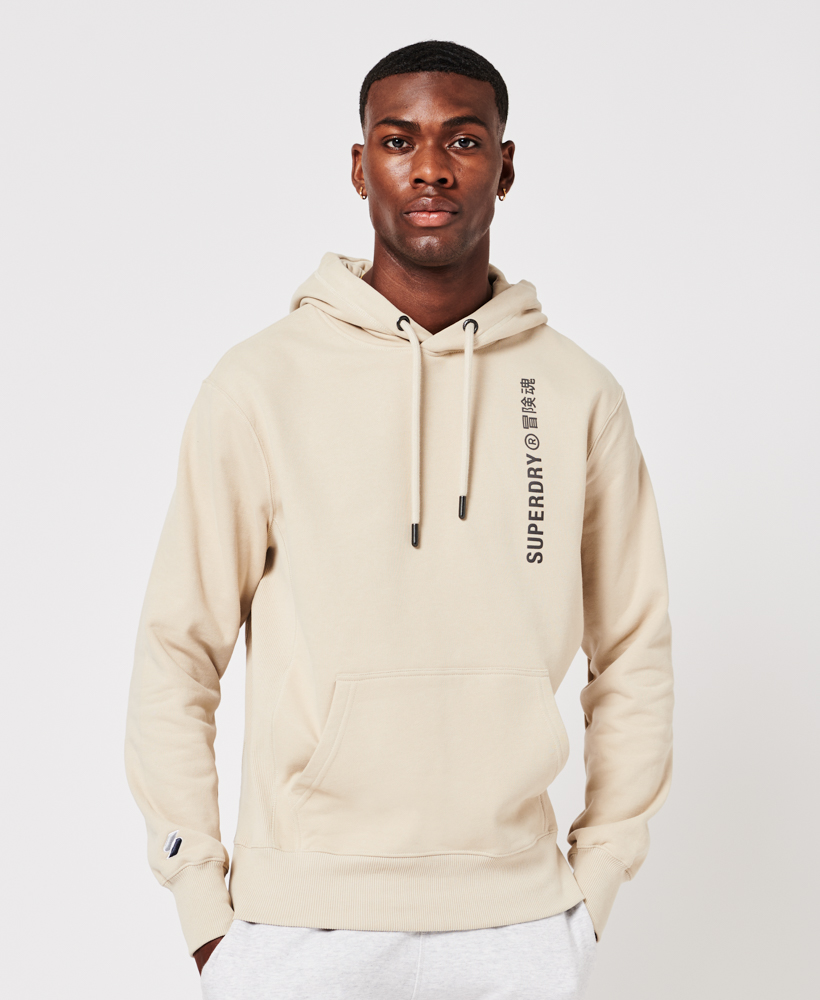 Superdry CODE CL LINEAR LOOSE HOOD Feather Grey