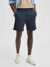 Selected SlhComfort Luton Flex Shorts - Dark Sapphire