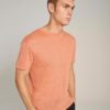 Bruun & Stengade Affogato Regular Fit Lin T-skjorte - Orange
