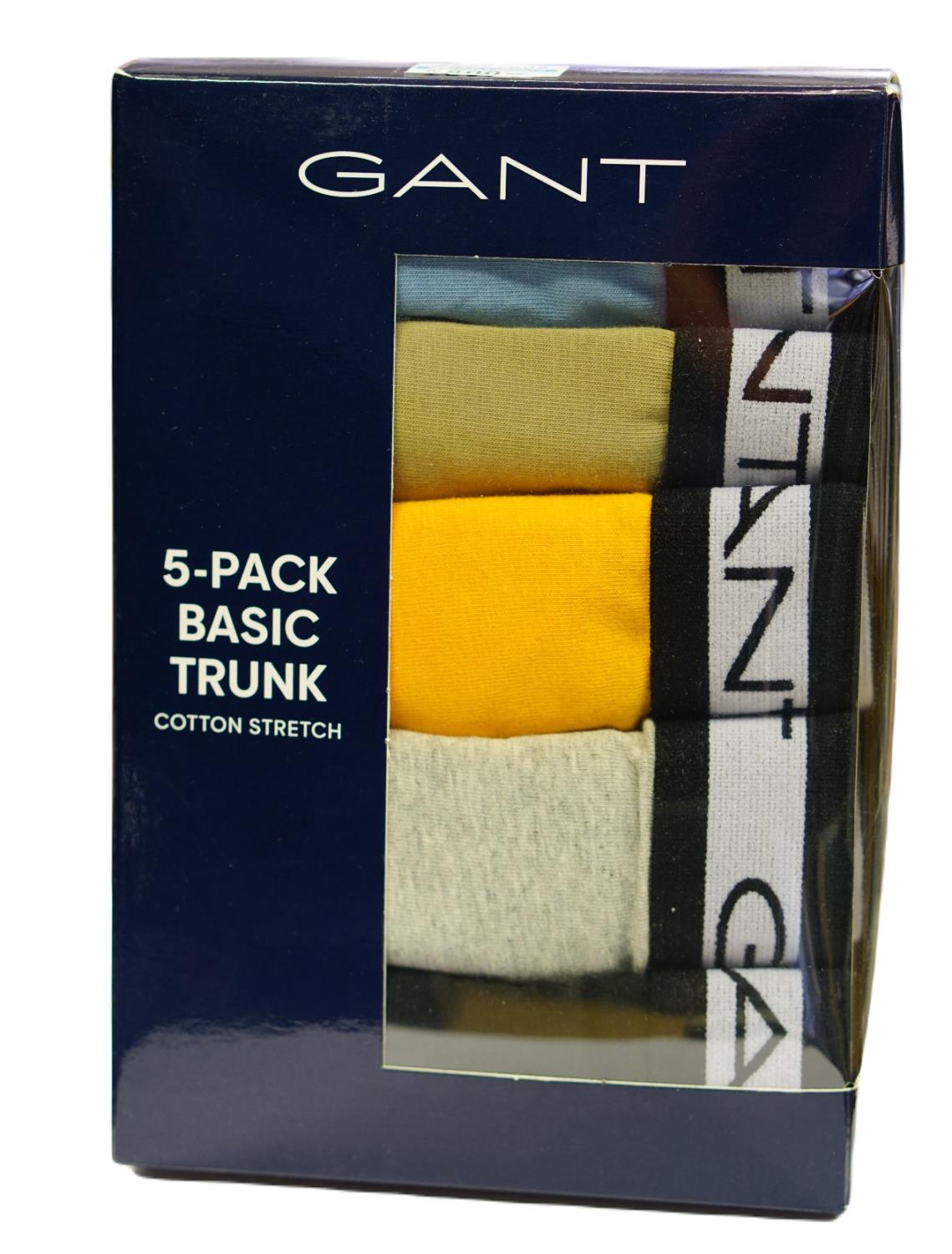 Gant BASIC TRUNK 5-PACK AZURE BLUE