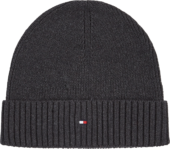 Tommy Hilfiger ESSENTIAL FLAG BEANIE - Charcoal Gray