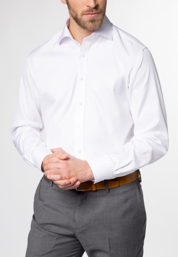 Eterna Cover Shirt Modern Fit  - Hvit