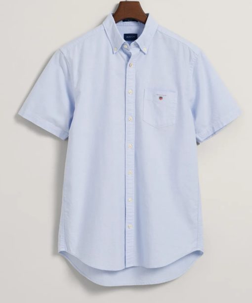 Gant Reg Oxford Shirt SS BD - Capri Blue
