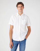 Wrangler Pkt Shirt k/erm - White