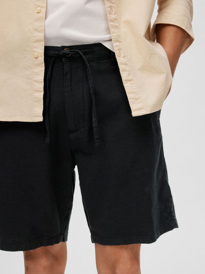 Selected Comfort Brody Linen Shorts - Dark Sapphire
