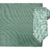Santi silkeslips+lommetørkle mønstret - grønn