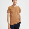 Selected SLHAEL SS V-Neck T-shirt - Toasted Coconut