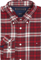 Tommy Hilfiger - BRUSHED TOMMY TARTAN SMALL SHIRT - Rouge / Multi