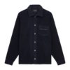 Lyle & Scott Embroided Fleece Overshirt - Dark Navy