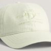 Gant TONAL ARCHIVE SHIELD LINEN CAP - MILKY MATCHA