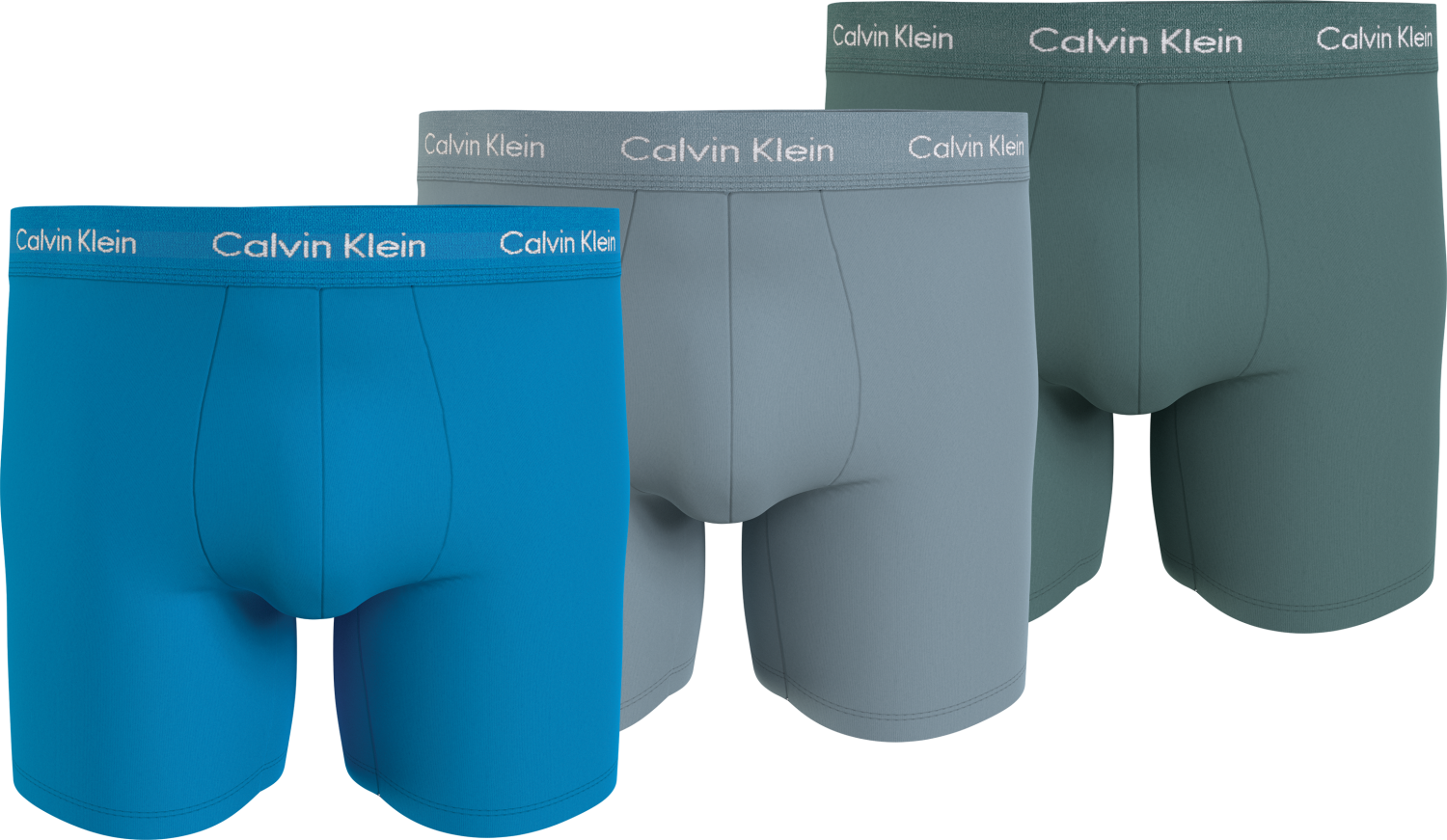 CALVIN KLEIN Boxer Brief 3pk - Blå, Grønn