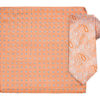 Santi silkeslips+lommetørkle mønstret - Orange