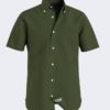 Tommy Hilfiger PIGMENT DYED LINEN RF SHIRT S/S - Faded Olive