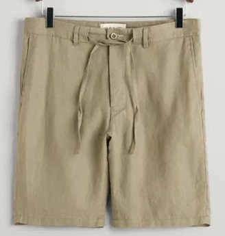 Gant RELAXED LINEN DS SHORTS - DRIED CLAY