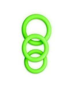 Ouch! Glow in the dark Penisring 3 pk