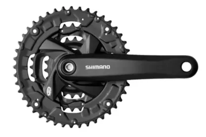 Shimano Kranksett Altus 175 48T svart 9-delt for 123mm firkant aksling