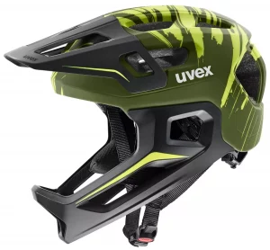 Uvex React Jr Fullface Dark Olive matt