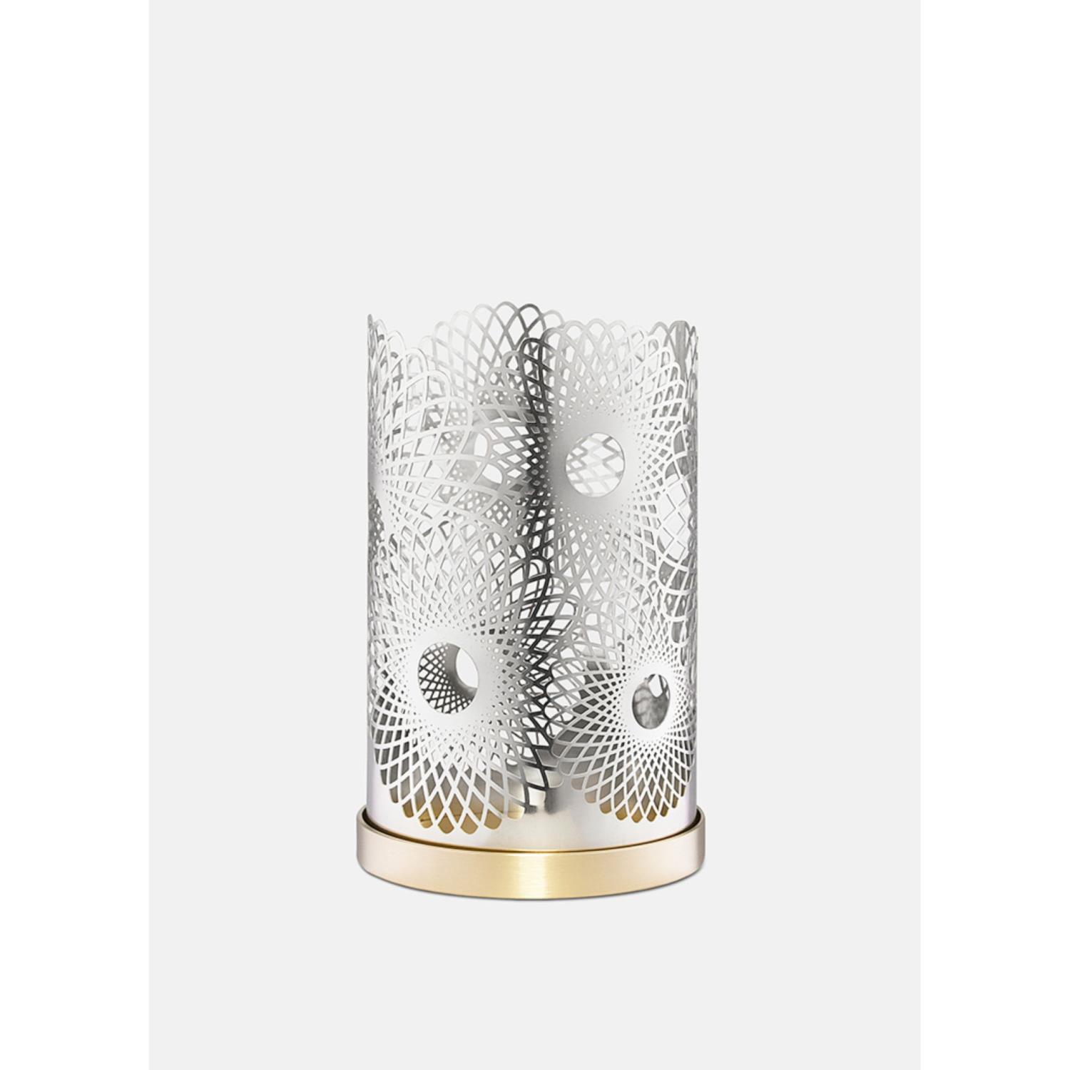Feather Candleholder | Silver