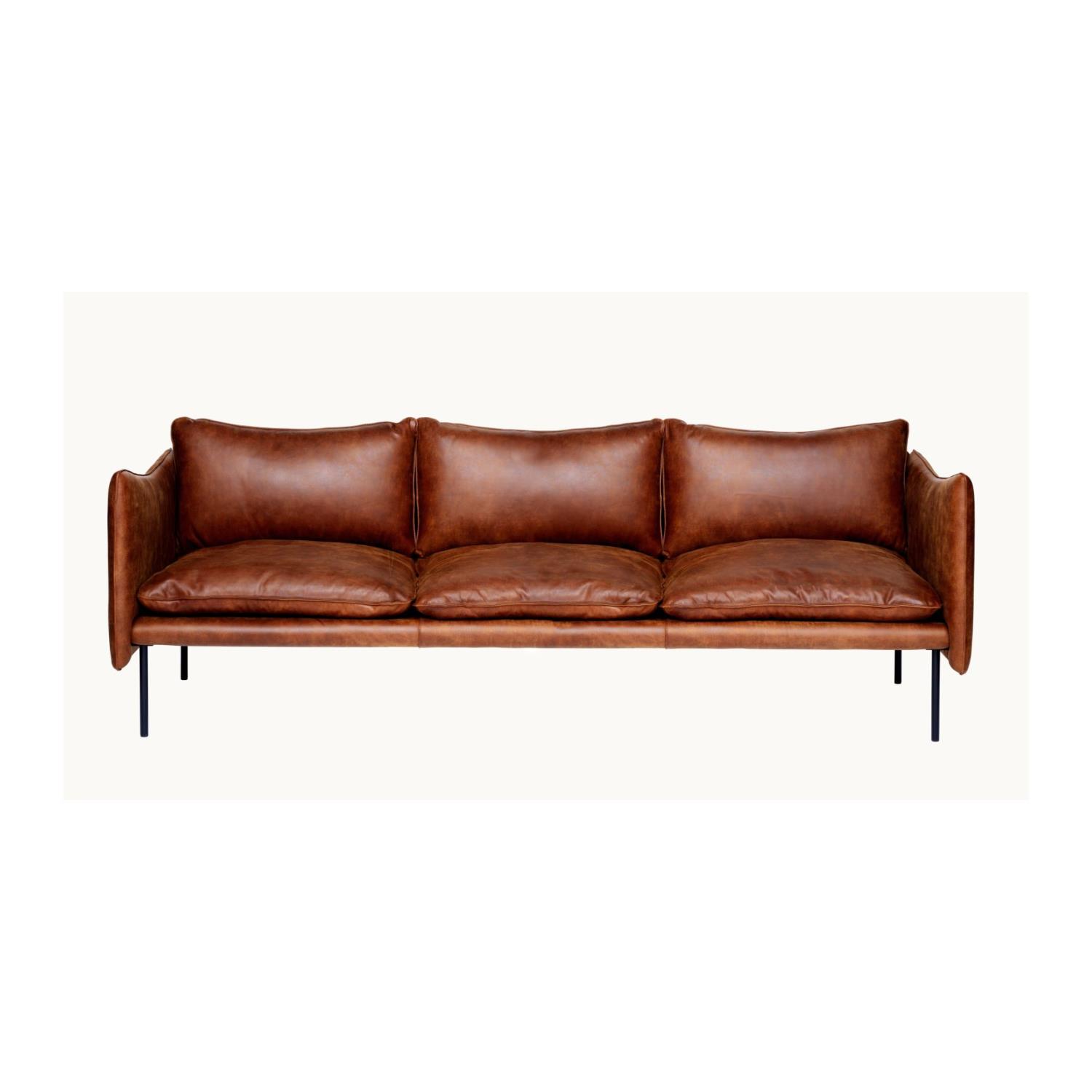 Tiki | 3-seter Sofa | Skinn Vintage Rangers | Ral 9005