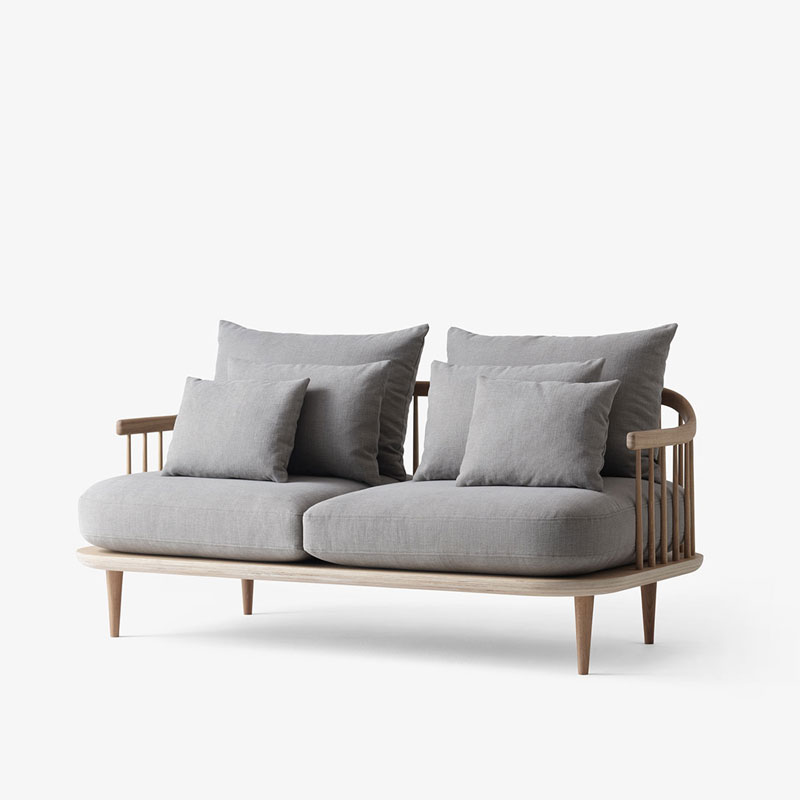 SC2 | Fly Sofa | White Oiled Oak/Hot Madison 094