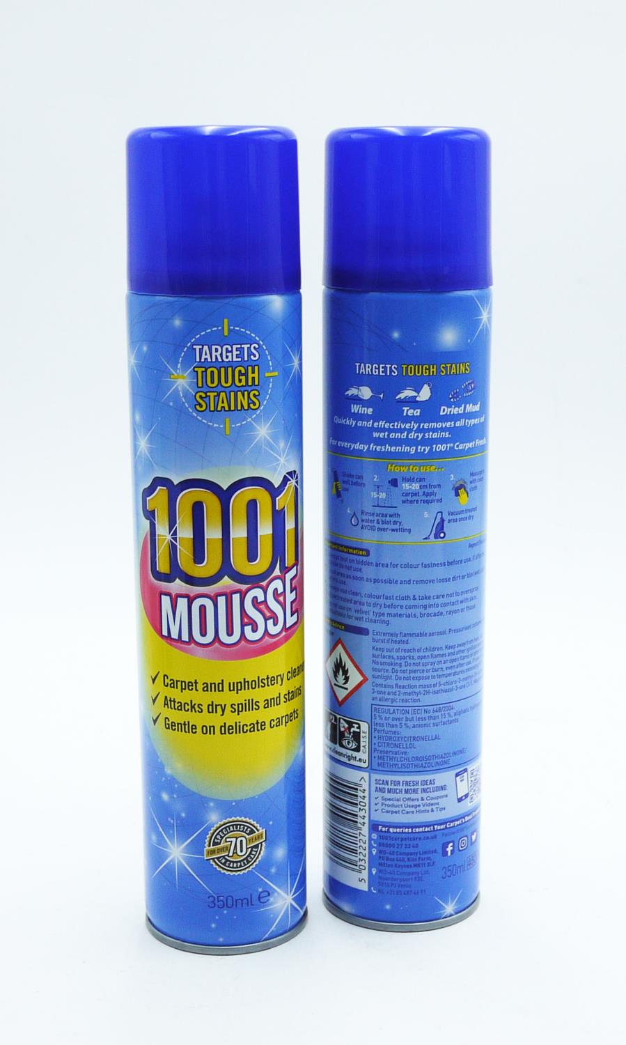 1001 mousse carpet & upholstery cleaner