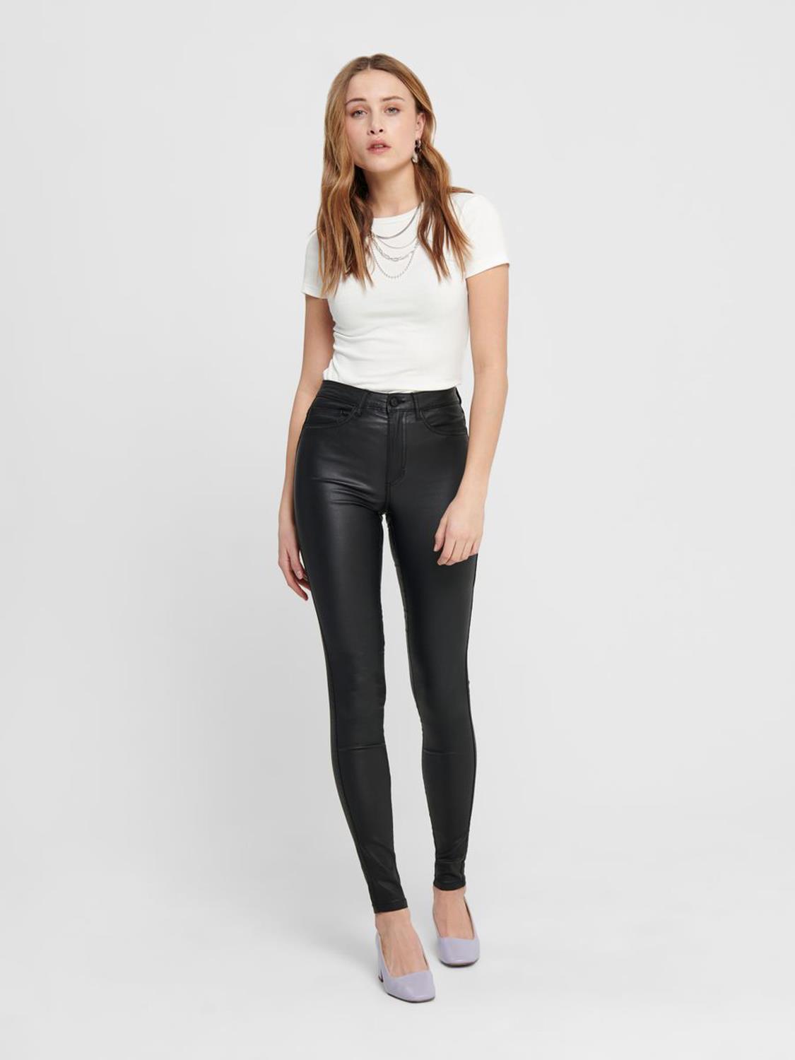 onlRoyal highwaist skinny fit coated jeans