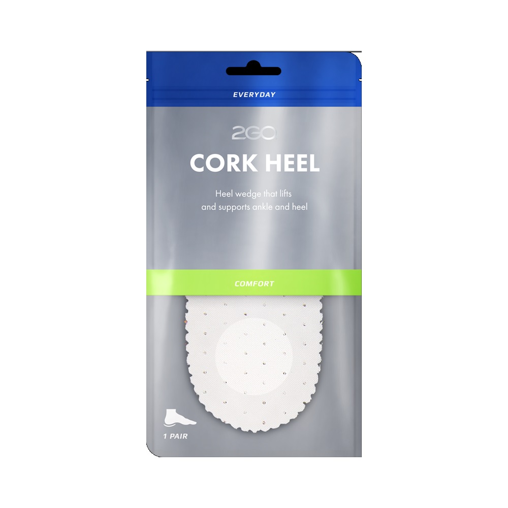2GO Cork Heel 10mm ladies