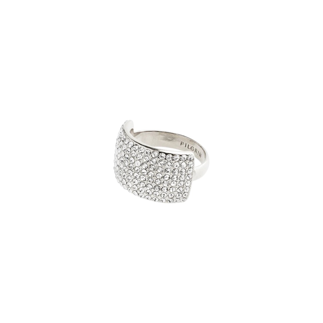 Pilgrim Aspen sølvbelagt ring med krystaller