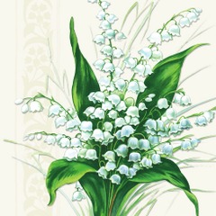 Lunsj servietter sweet white bells 33x33
