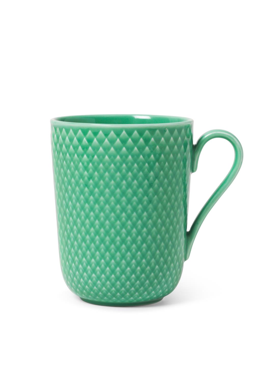 Rhombe colour kopp m/ hank grønn