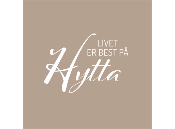 Servietter lunsj 33x33 Livet er best på hytta