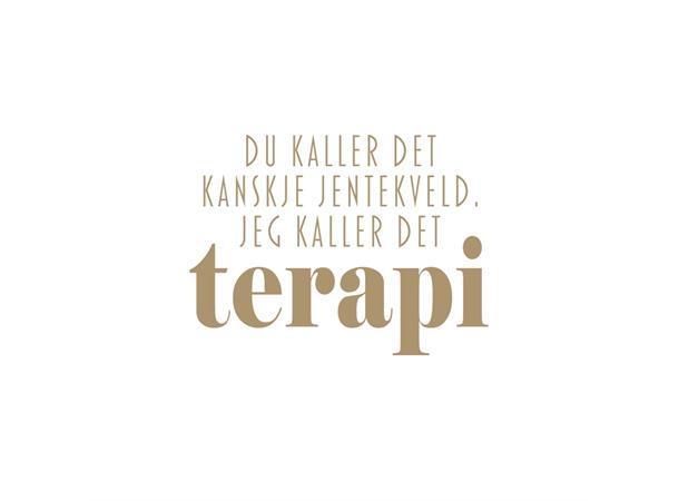 Servietter lunsj 33x33 Terapi gull og hvit